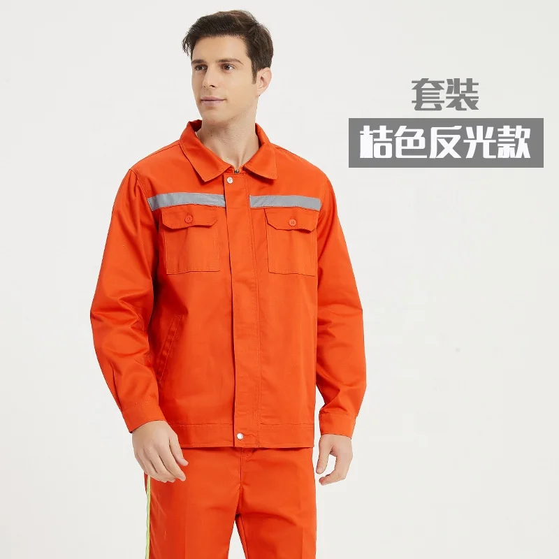 wholesale mens auto repair multipockets reflective workwear construction uniforms work clothes mechanic overalls