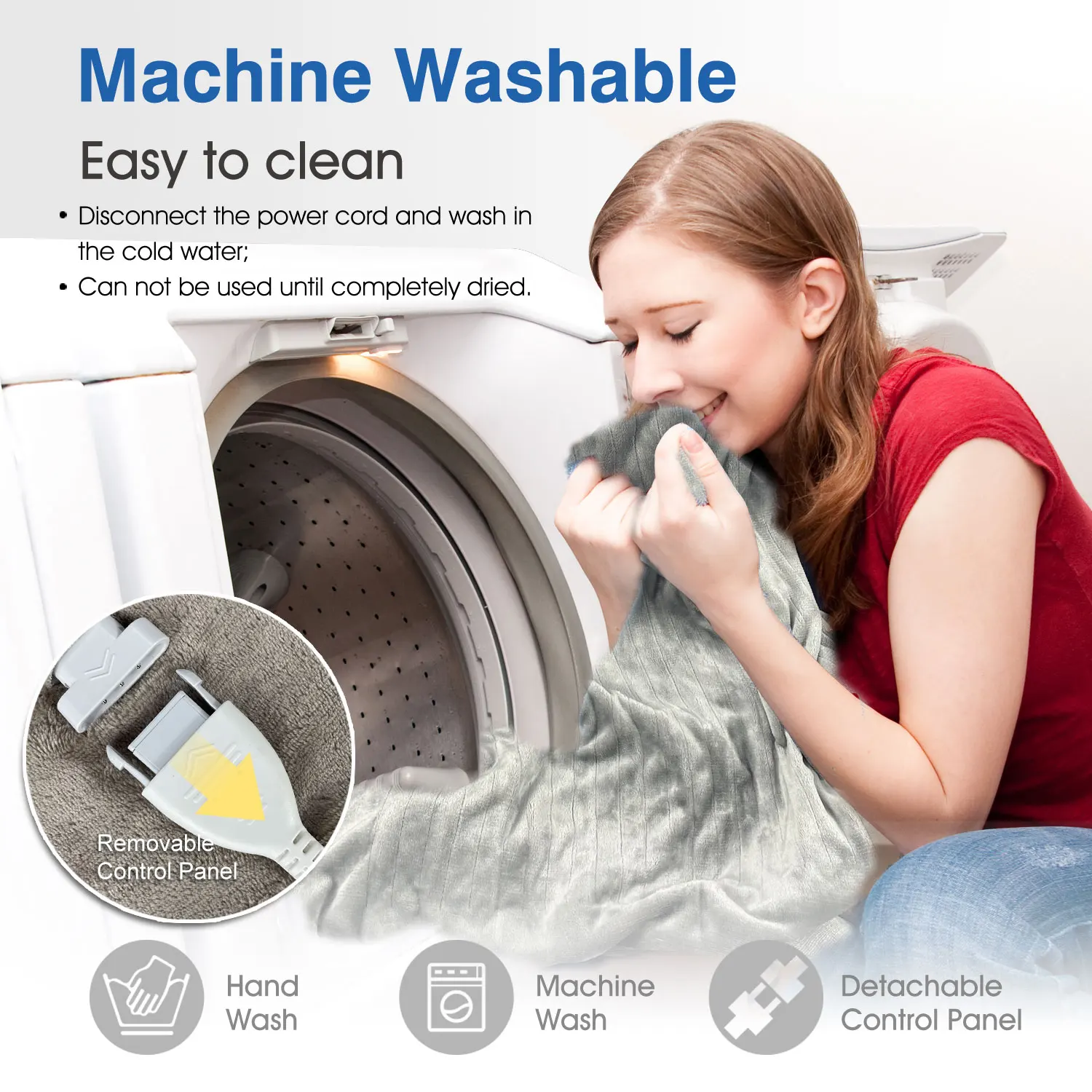 Cheap Price ETL Approval 120v Washable Cosy  Fleece Heating Wire Element Warming Flannel Electric Blanket Switch