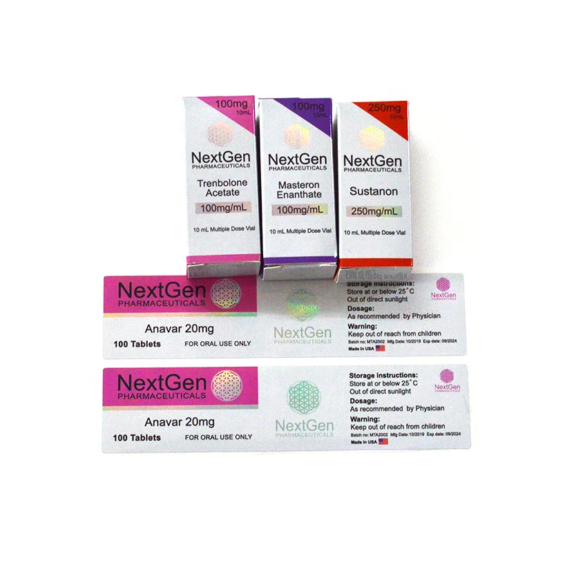 Pharmaceutical peptides bodybuilding injection multivitamin tablets 10ml vial packaging box