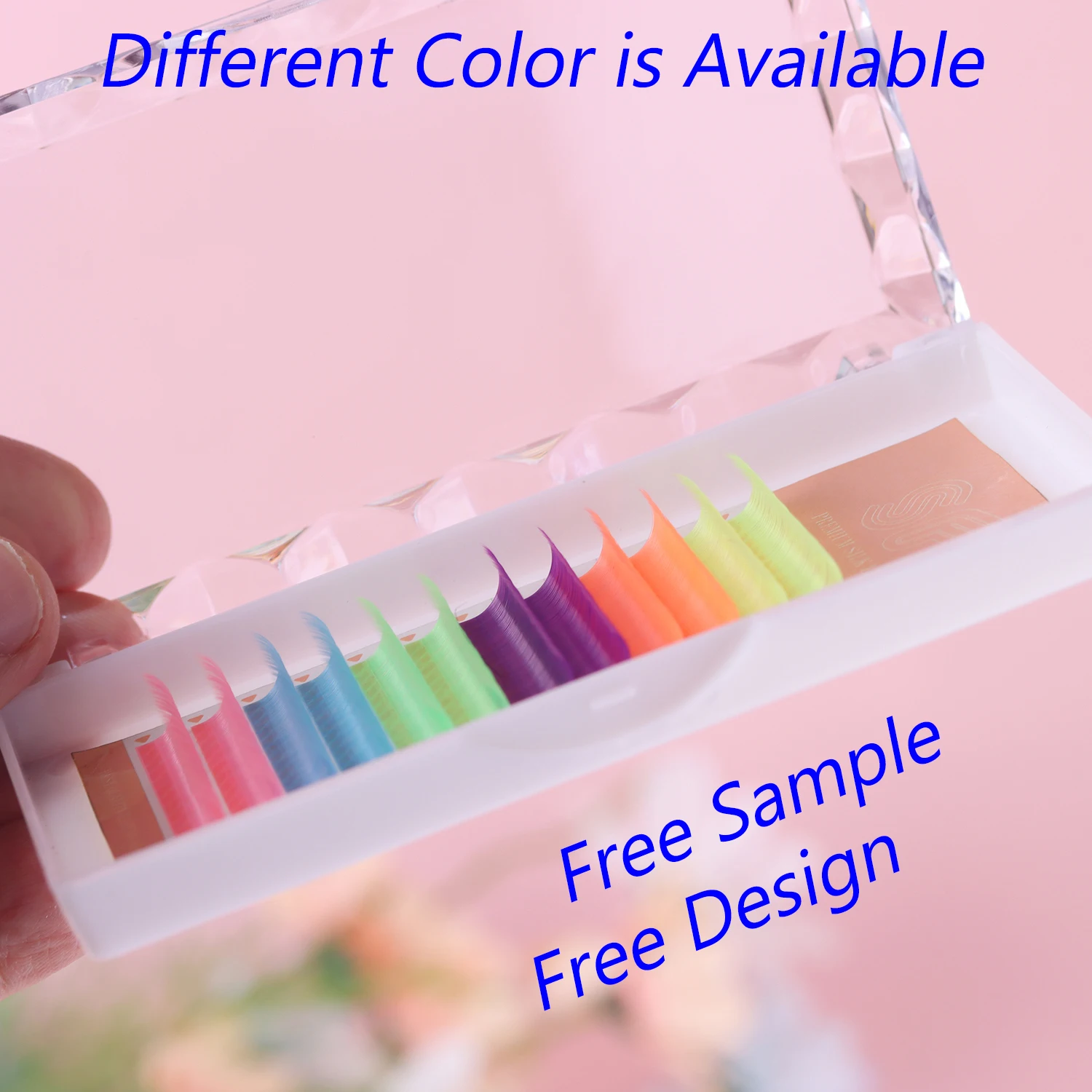 Korea PBT Material Silk Lashes Extension Flat Ellipse Eyelashes