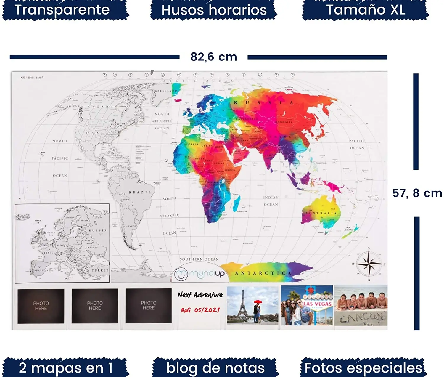 Дорожные по всему миру серебристые и прозрачные акварельные карты мира царапины