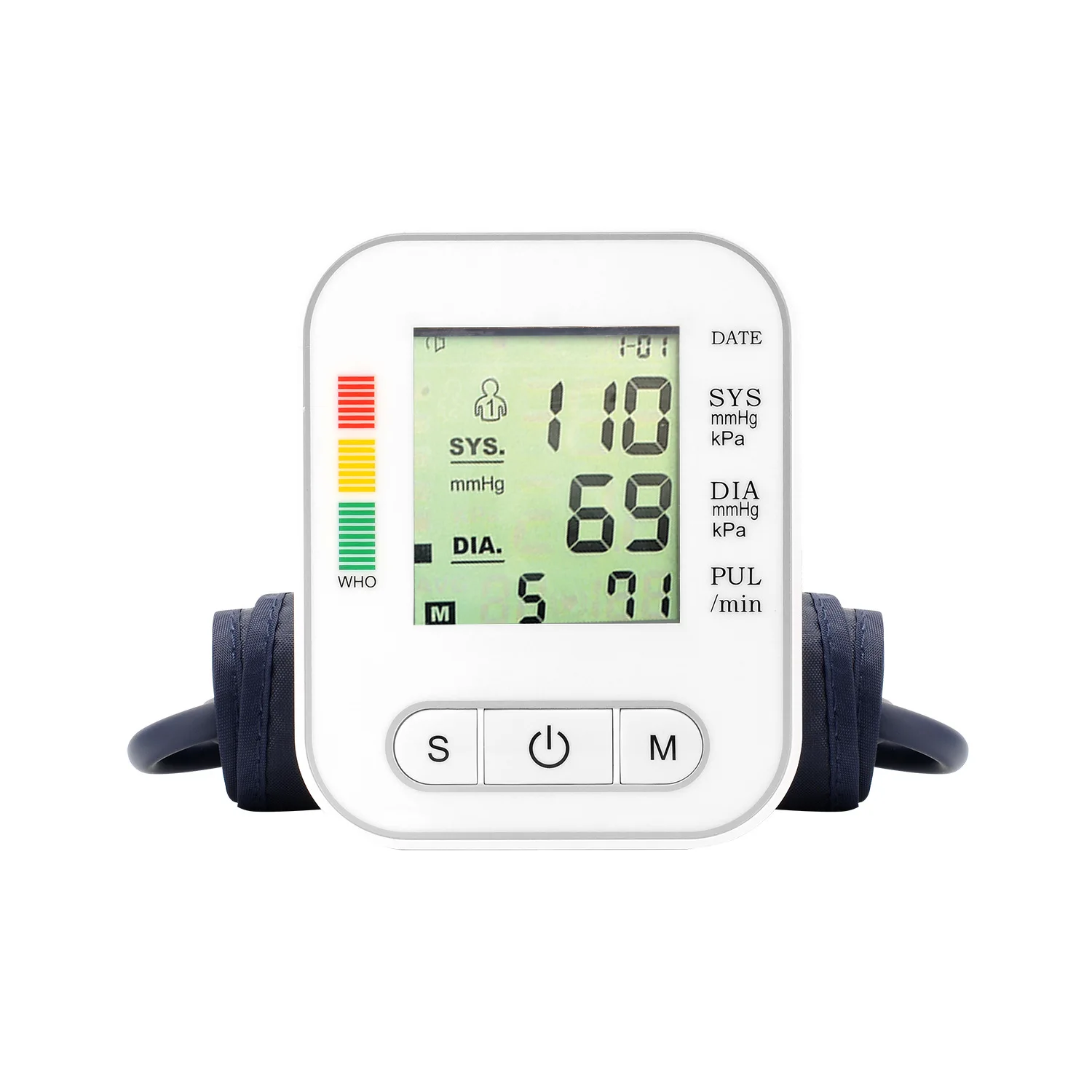Digital  Blood Pressure Monitor Upper Arm BP Monitor with Cuff High Quality Sphygmomanometer USB Recharge BP Testing Machine