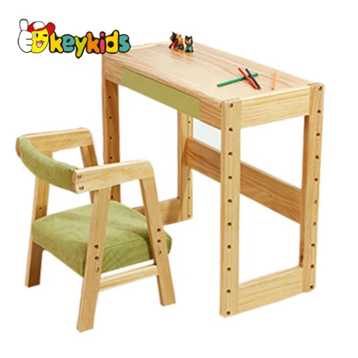 kids study table chair set, kids writing table and chair, school wooden table and chair for kids W08G157A