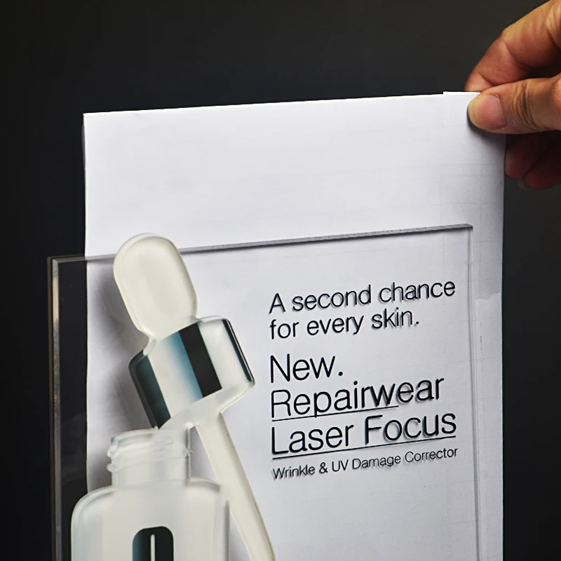 Countertop Custom Skin Care Makeup Holder Acrylic Stand/Cosmetic Makeup Counter Display