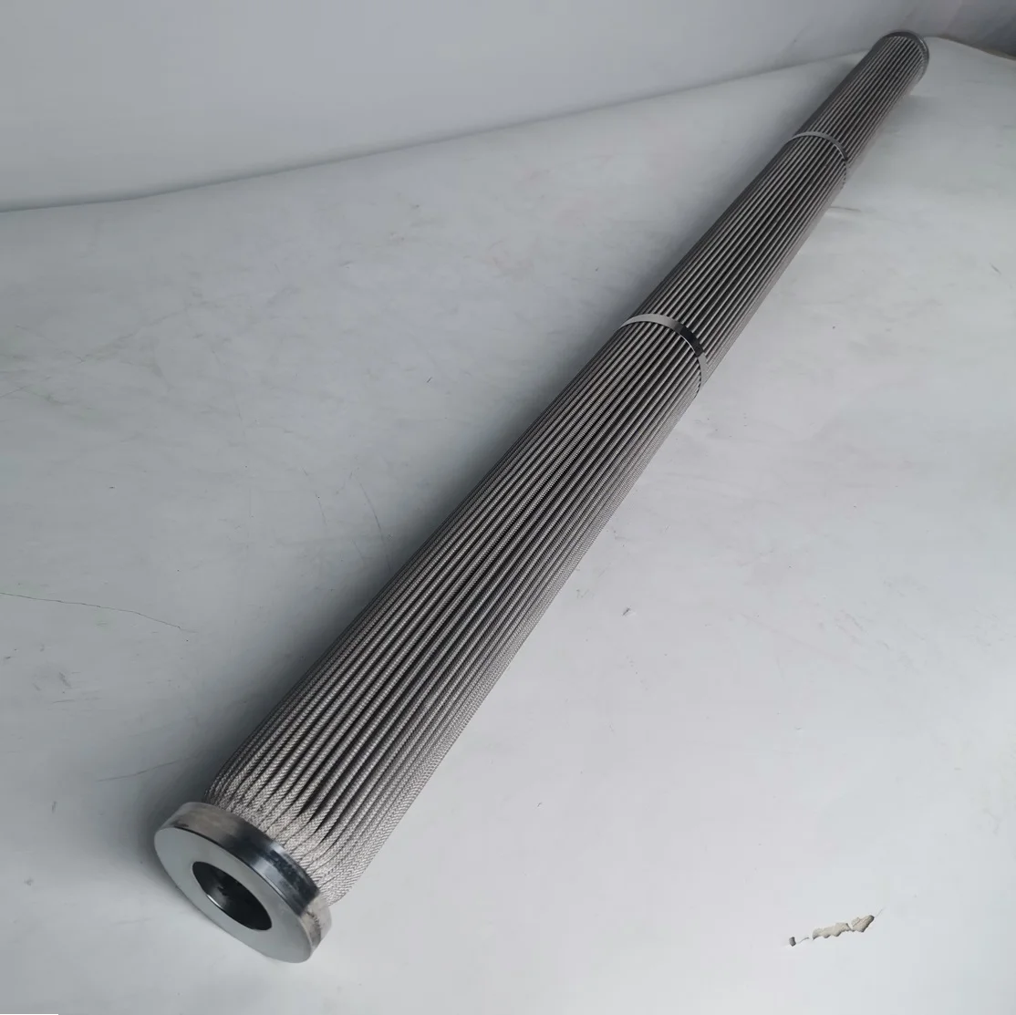 0.2 5 10 Micron  Stainless Steel Titanium Metal High Flow Pleated Oil Filter Cartridge