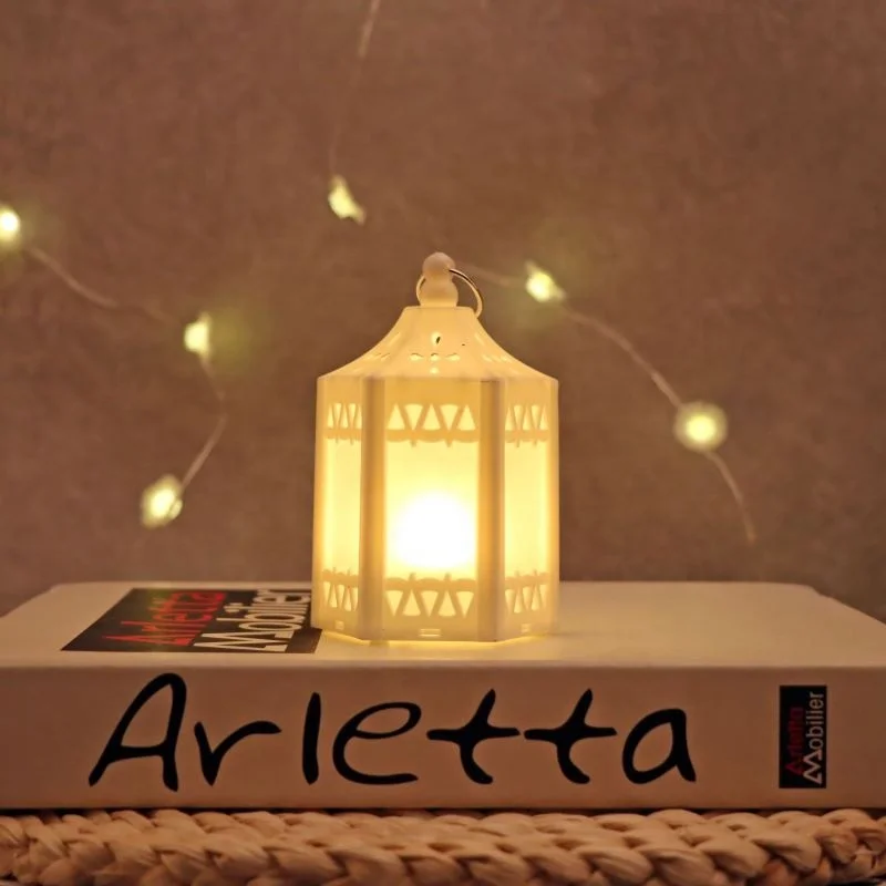 Wedding Home Decor Black Plastic Ramadan Moroccan Mini Votive Led Tea Light Mini Candle Lanterns Holder