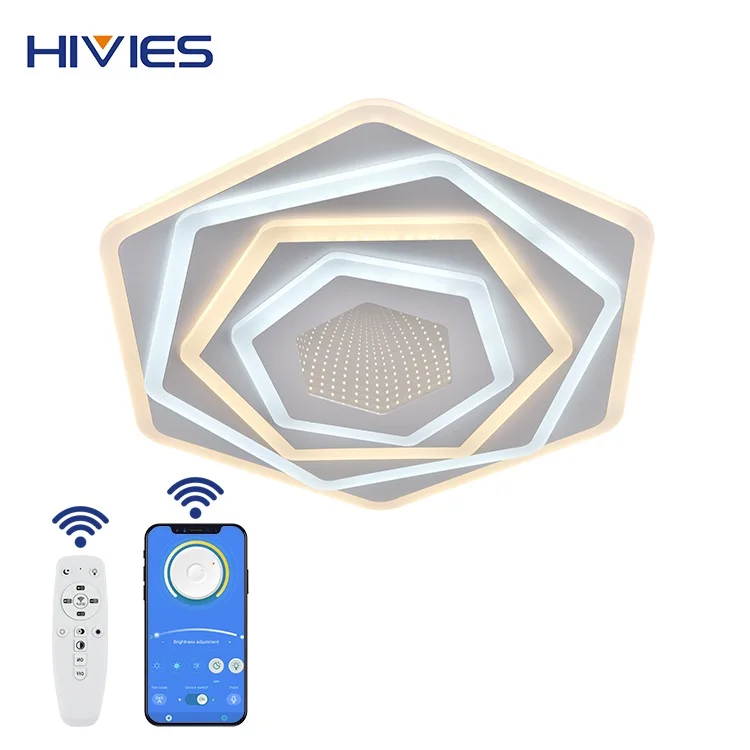 HIVIES Zhongshan Factory Modern Adjust Flush Mounted Hotel Bedroom Smart Ceiling LED Light