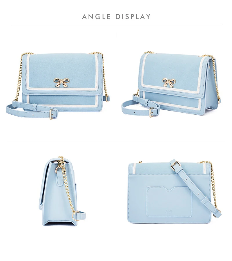 
AJI messenger bag korean new style women wholesale small square shoulder bag pu leather bags women handbags luxury 