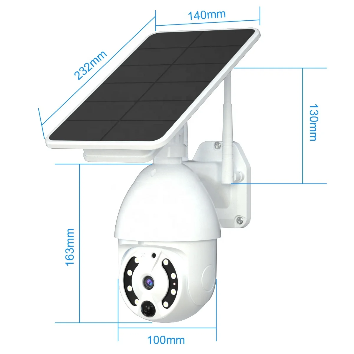 WiFi Wireless solar power camera 4G sim Card Slot CCTV Security IP Camera Outdoor wifi cctv camera