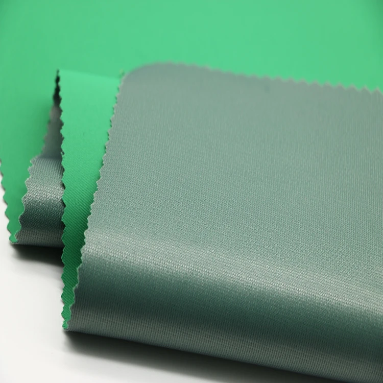 Water resistant breathable 3 layers twill polyester pongee bonded tricot for rain jacket