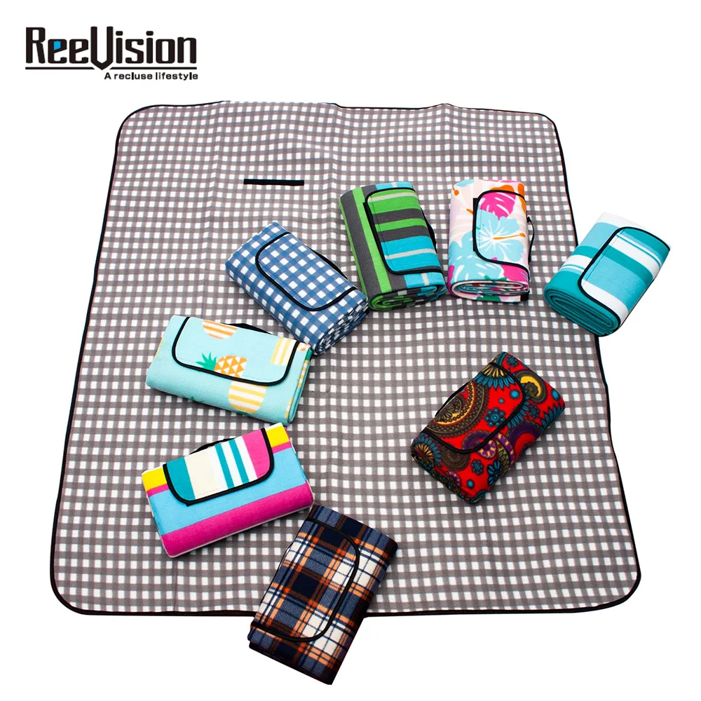 High Quality outdoor garden Picnic Mat extra large fleece portable Travel Camping Beach Picnic Mat Waterproof Rug Blanket Rug