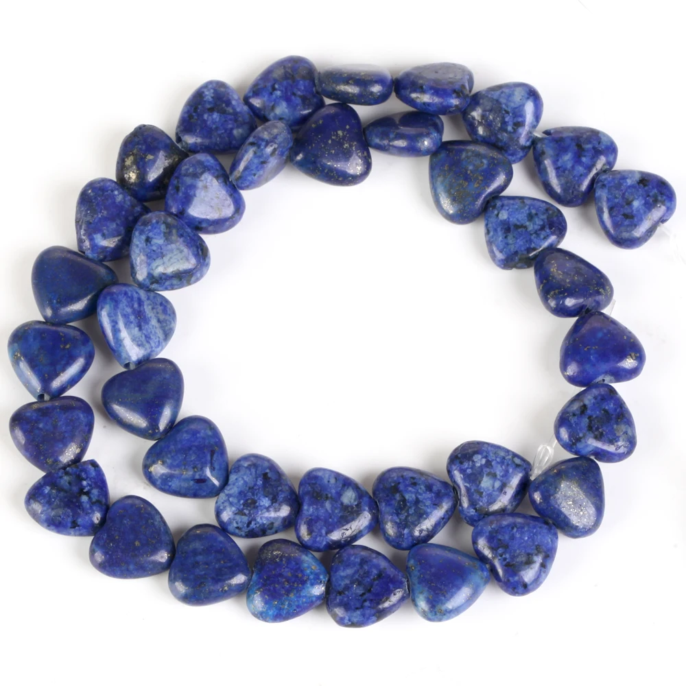 Wholesale Price Natural Heart Stone Beads Rose Quartz Lapis Lazuli For Jewelry Making DIY Bracelet Necklace Handmade