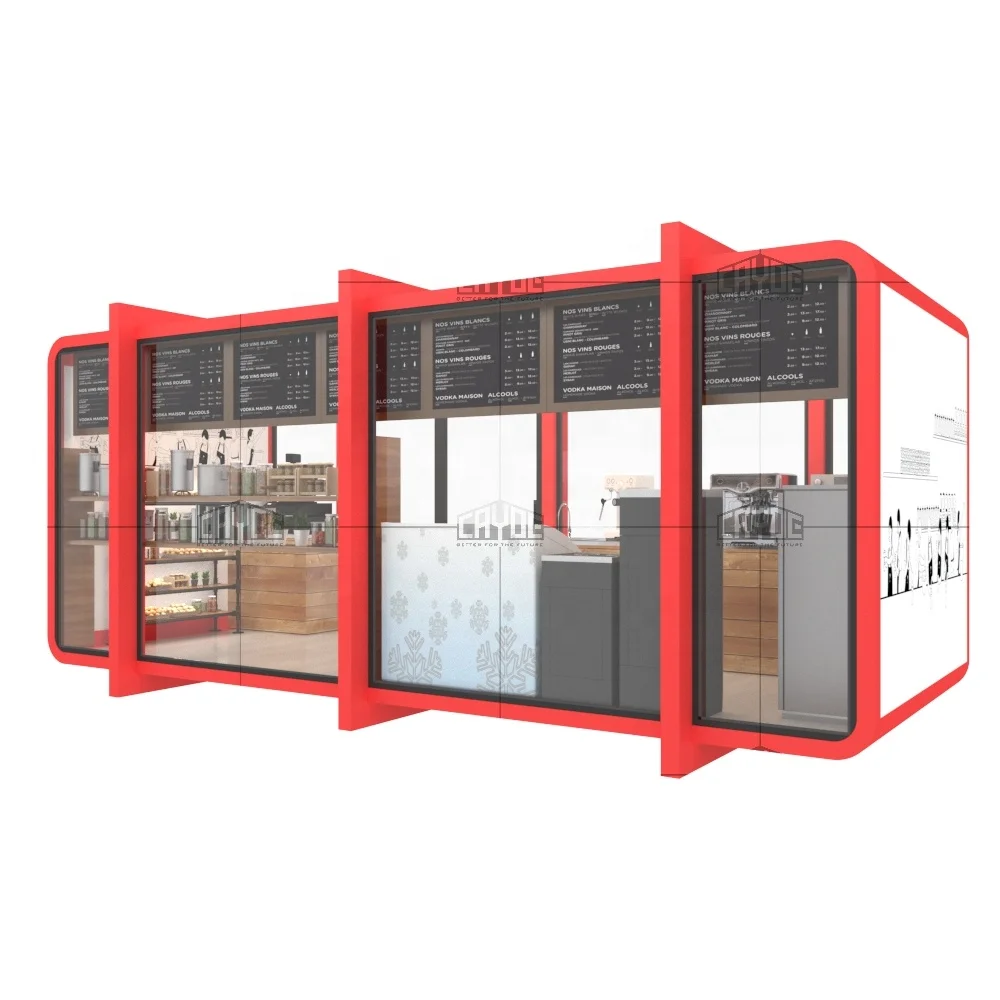 High Quality Tiny Home Container Frame Container Loading Window Aluminum Style Modern Hotel Bedroom Tiny House Europe MKF-C60 45