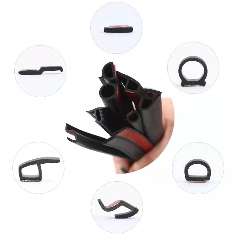 Self-adhesive B gasket EPDM sealing strip foam rubber B shape rubber seal strip