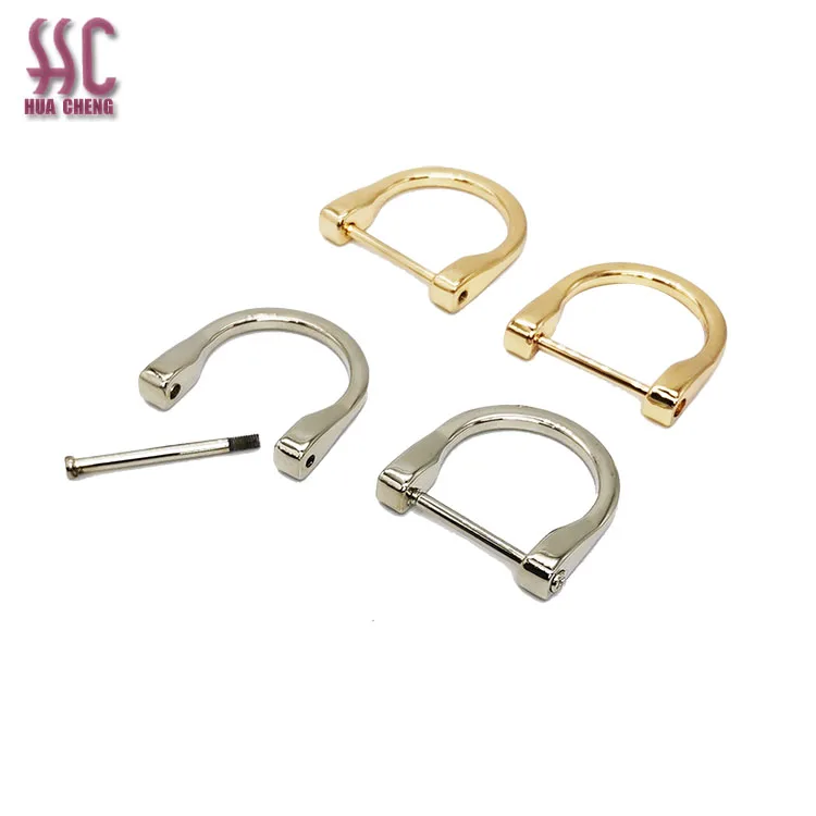High Bag accessories 25mm ring removable D ring  bag  buckle zinc alloy strong ring D shaped