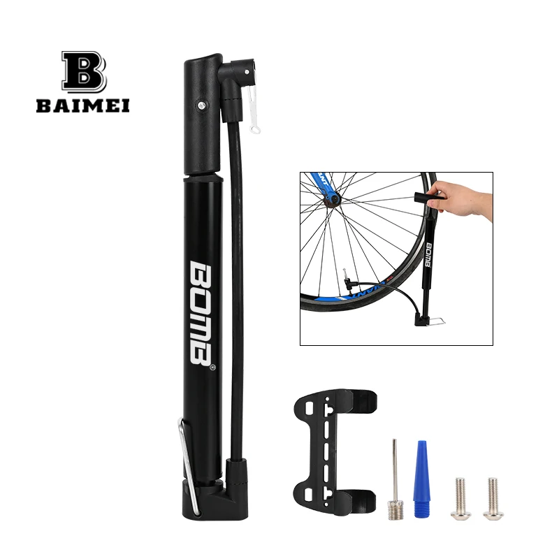 BM Portable Mini Bike Pump Ball Pump Cycling Road Bicycle Air Pump Suit