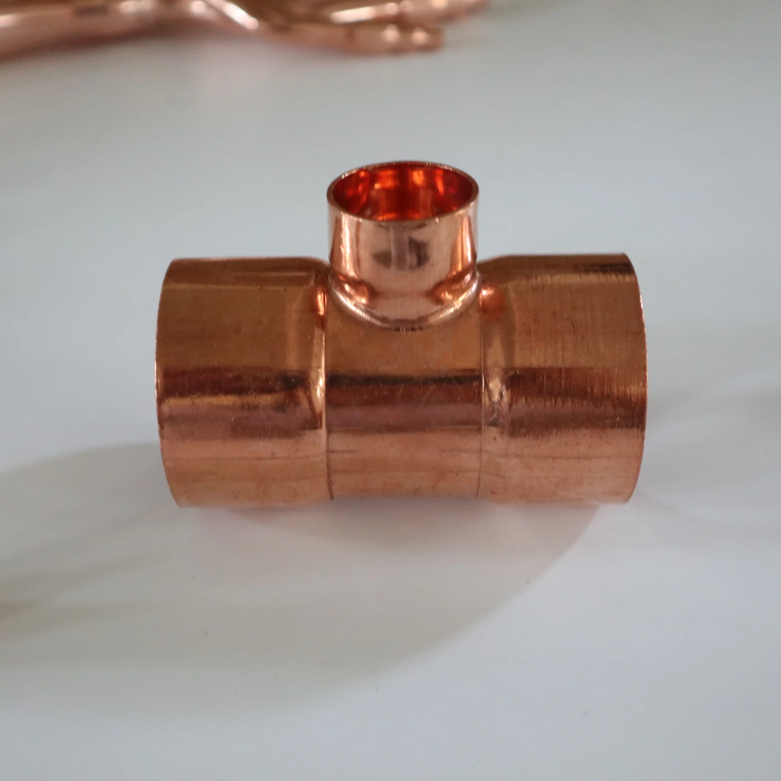 copper Pipe Fittings Equal Tee Y-branch pipe fitting wholesale DN15 Coupling 1 1/8 Inch Elbow Female Copper Coating