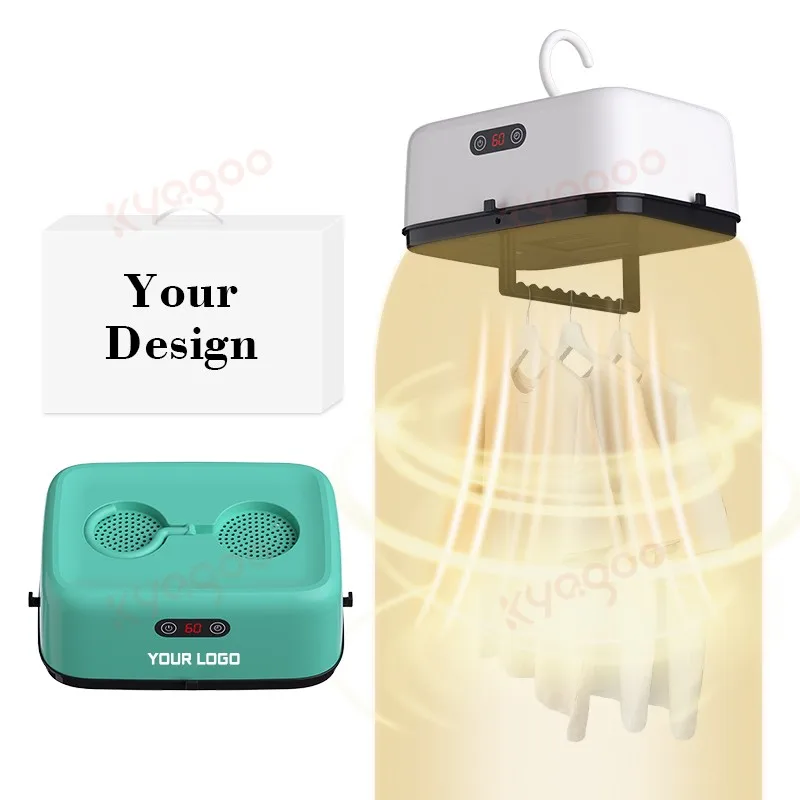 Portable Multifunctional Clothes Dryer 600W Energy-Efficient with Timer Fast Drying Heated Clothes Airer with Cover