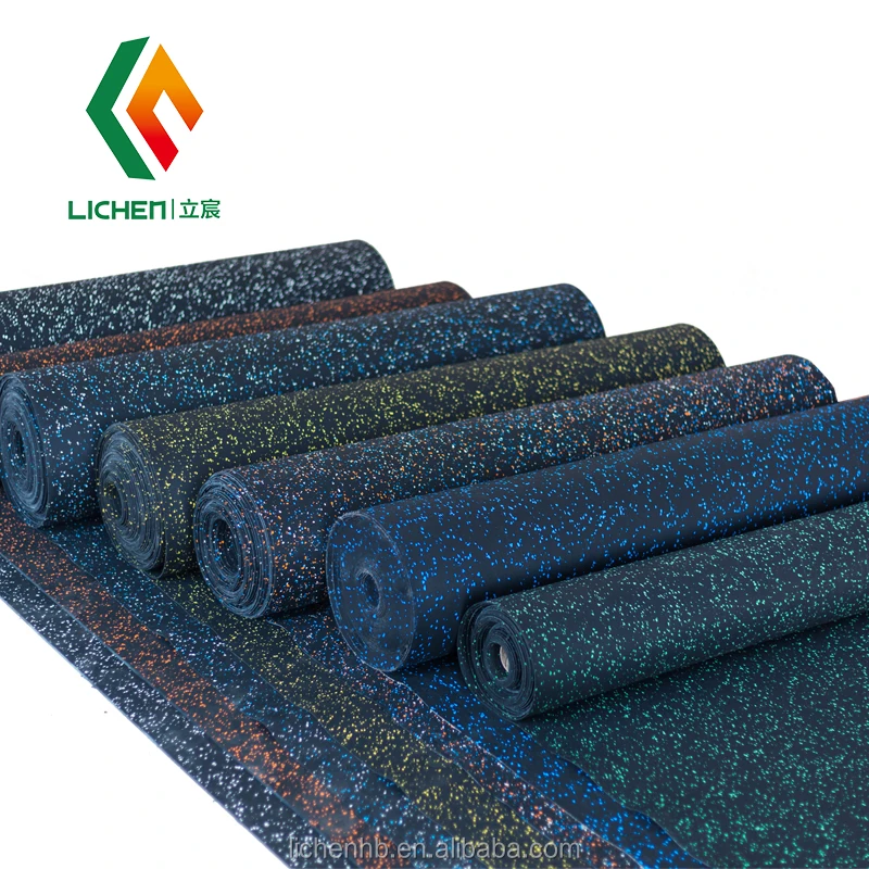 Best price gym fitness rubber flooring roll mat thickness 6mm