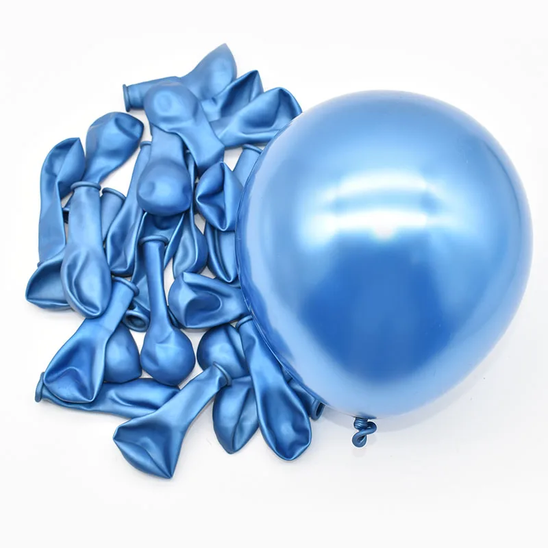 Factory direct sale 5 inch metal balloons round metal color golden latex balloons 100 decorative balloons