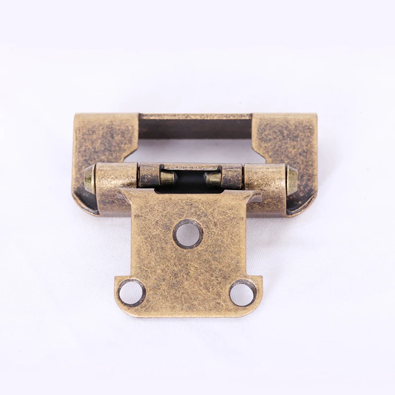 Furniture Hardware American Type Nickel Plated Hinge Gold Color Door Hinges Spring Self-closing American Hinge