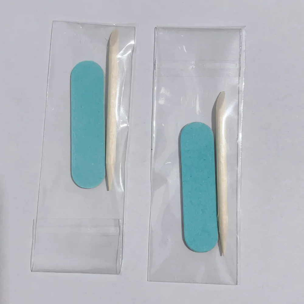 Mini Wearable Nail Polish Strip Kit Block Pattern Nail Art Buffer Sponge Material Durable Sourcing Feature