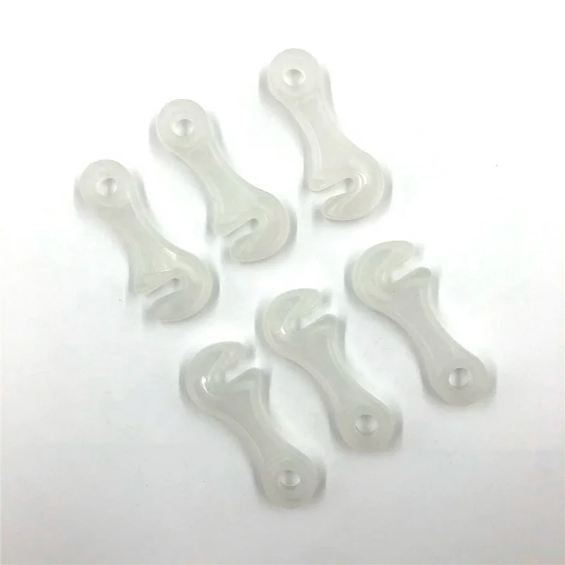 Glow in the Dark Plastic Rope Buckle with 7.5mm Hole for Outdoor Camping Climbing & Tours