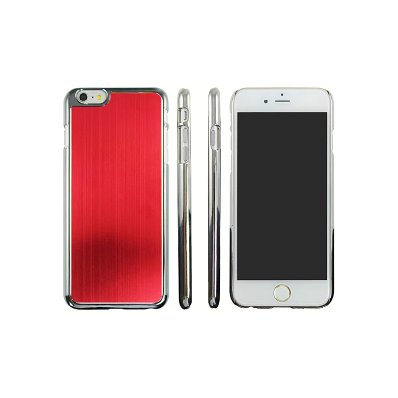 For iPhone 6 6s Plus metal finish electroplating plastic PC mobile phone case cover made in China