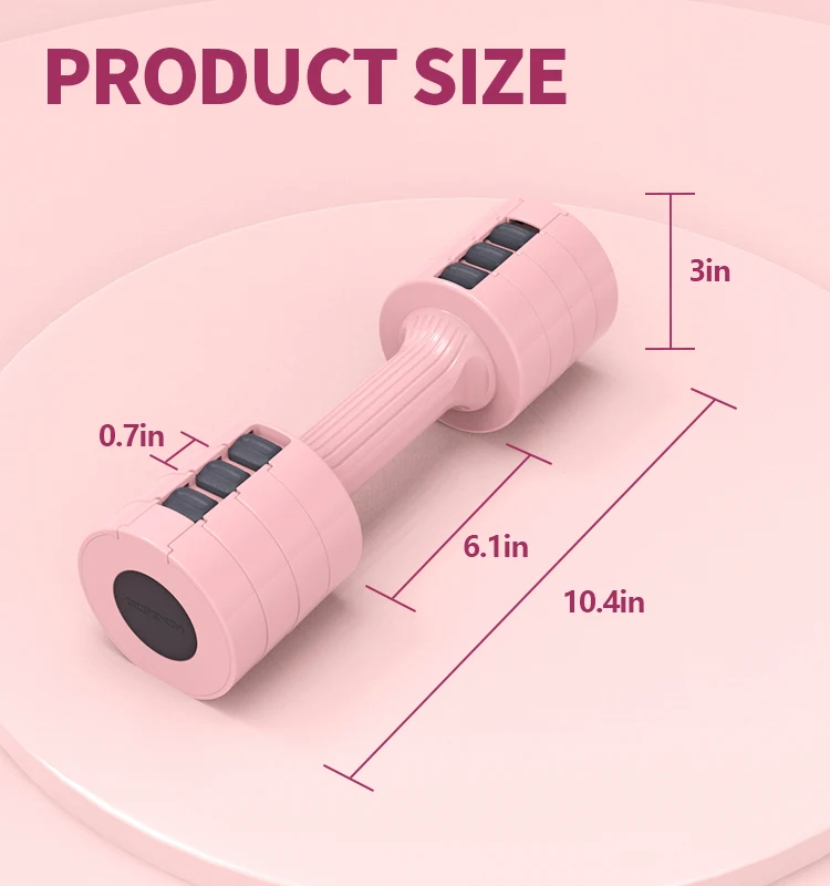 GORDON Buy Cheap weights gym equipment fitness small adjustable pink  Iron ABS dumbbell set for sale
