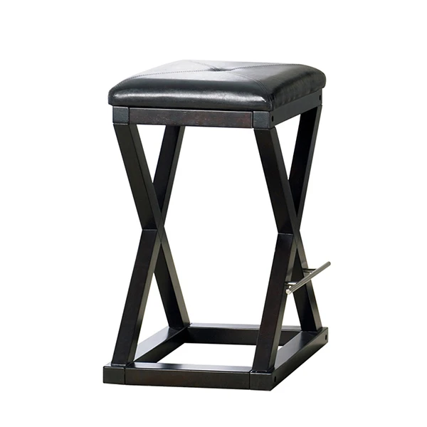 Bespoke Solid Beech Wood Durable Navy Blue Fabric Fire Retardant Bar Stool For USA BC-099