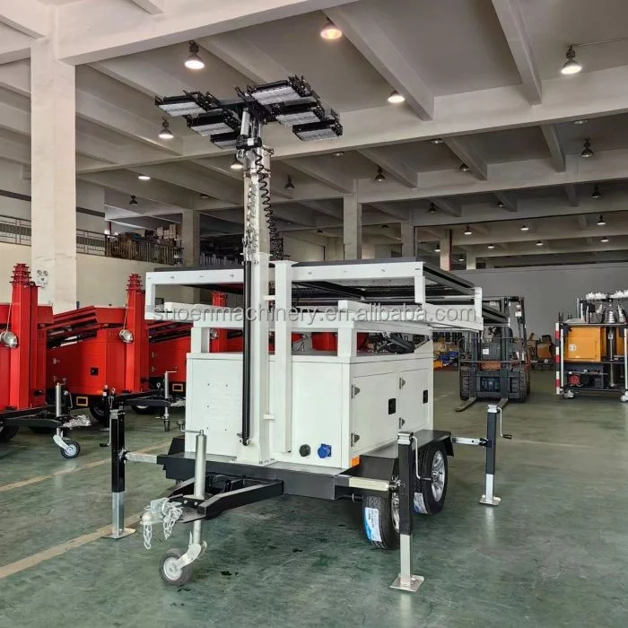 Hot 4KW new design  hydraulic solar panel  storage power house solar trailer