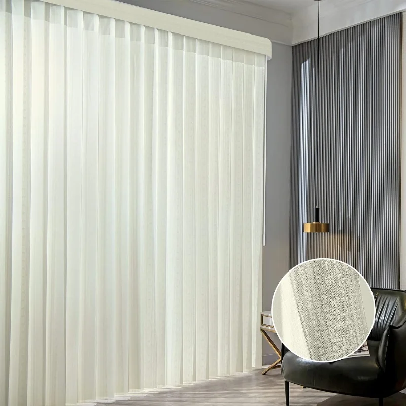 Custom Elegant Window Fabric Durable Track Dream Blinds Vertical Blinds  For Windows