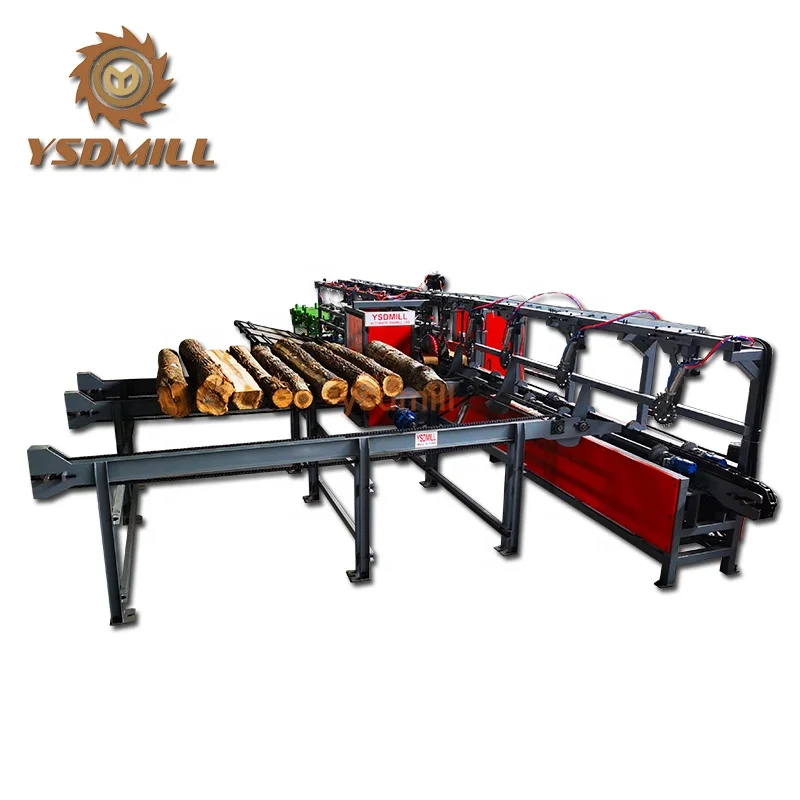 New Automatic Twin Blade Circular Saw Smart Log Processing Sawmill Line