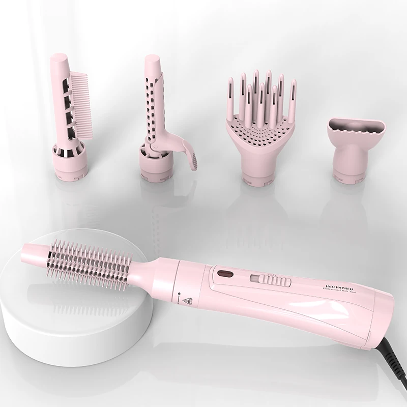 Professional 5 In 1 Hair Straightener Hair Dryer Brush Styling Curling Hot Air Brush With 110000 Rpm Hair Dryer Brush