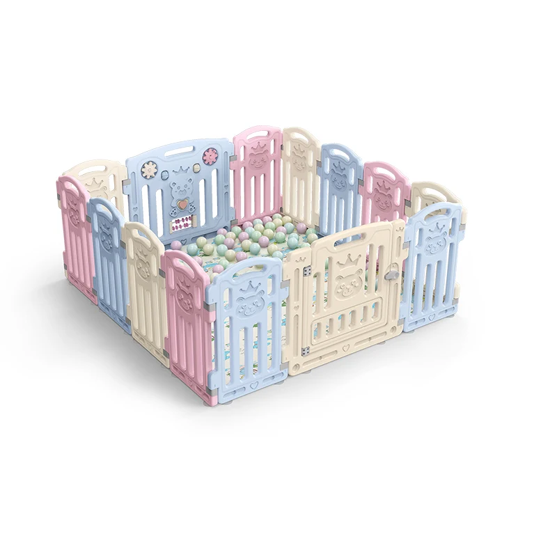 
Hot sell multifunctional new design safety Kids plastic indoor play yard fence baby playpen 