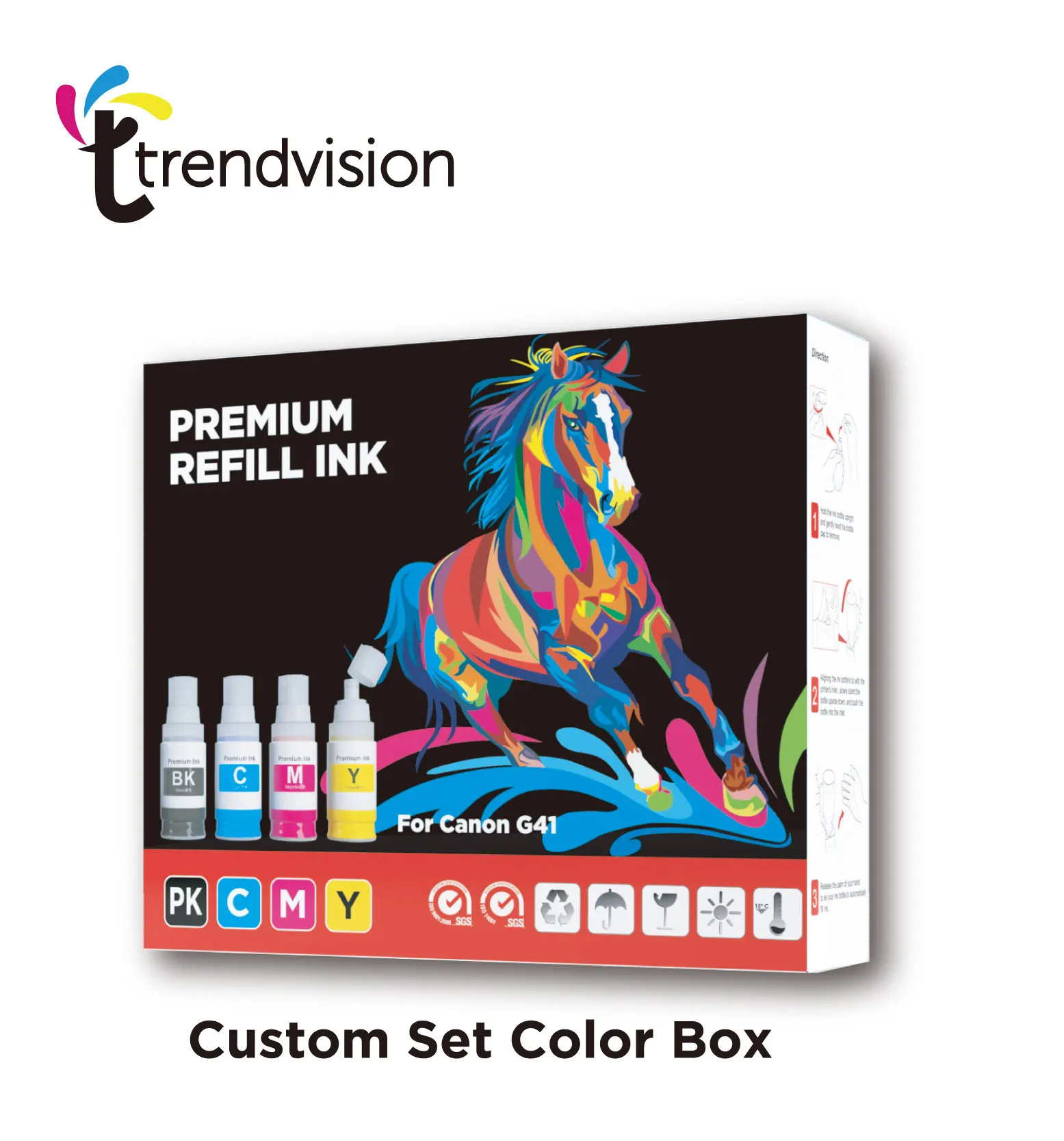 Trendvision Ink N-Pro Series DX5 DX7 XP600 5113 4720 5210 I3200 Textile Sublimation Ink For Epson Print Heads