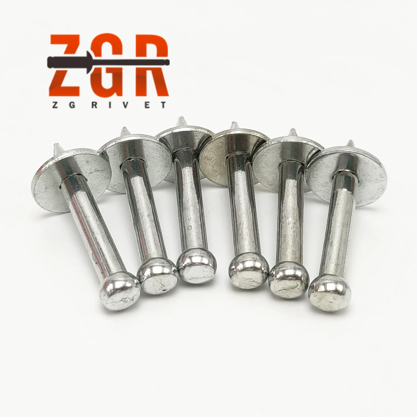 ZGR Drive Pins With 25Mm Washer For Powder Actuated Tool Fasteners Concrete Shooting Nails