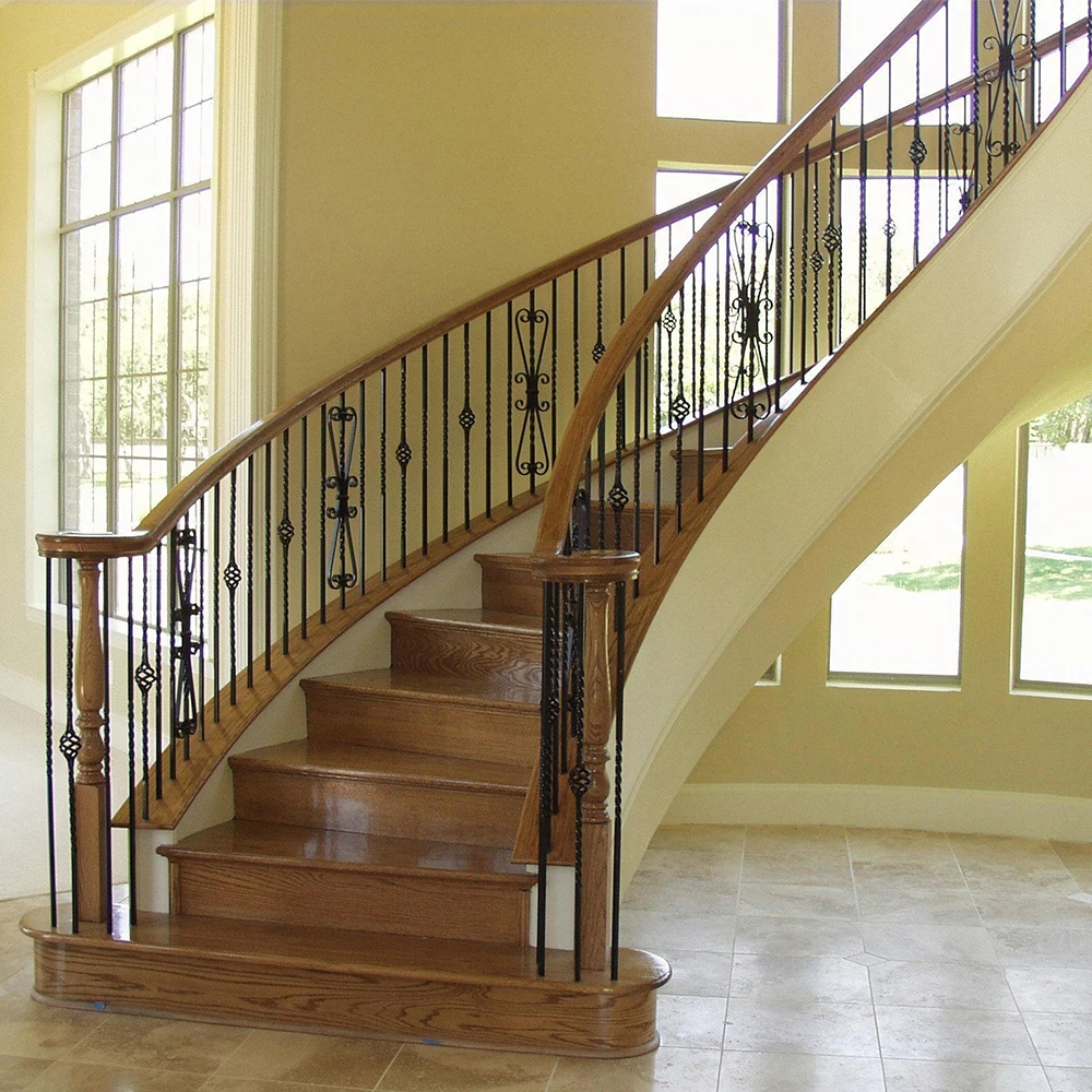 HUAART Garden Park Road Cement Imitation Wooden Bridge Landscape Terrace Scenic Spots Balusters Composite Stair Handrail