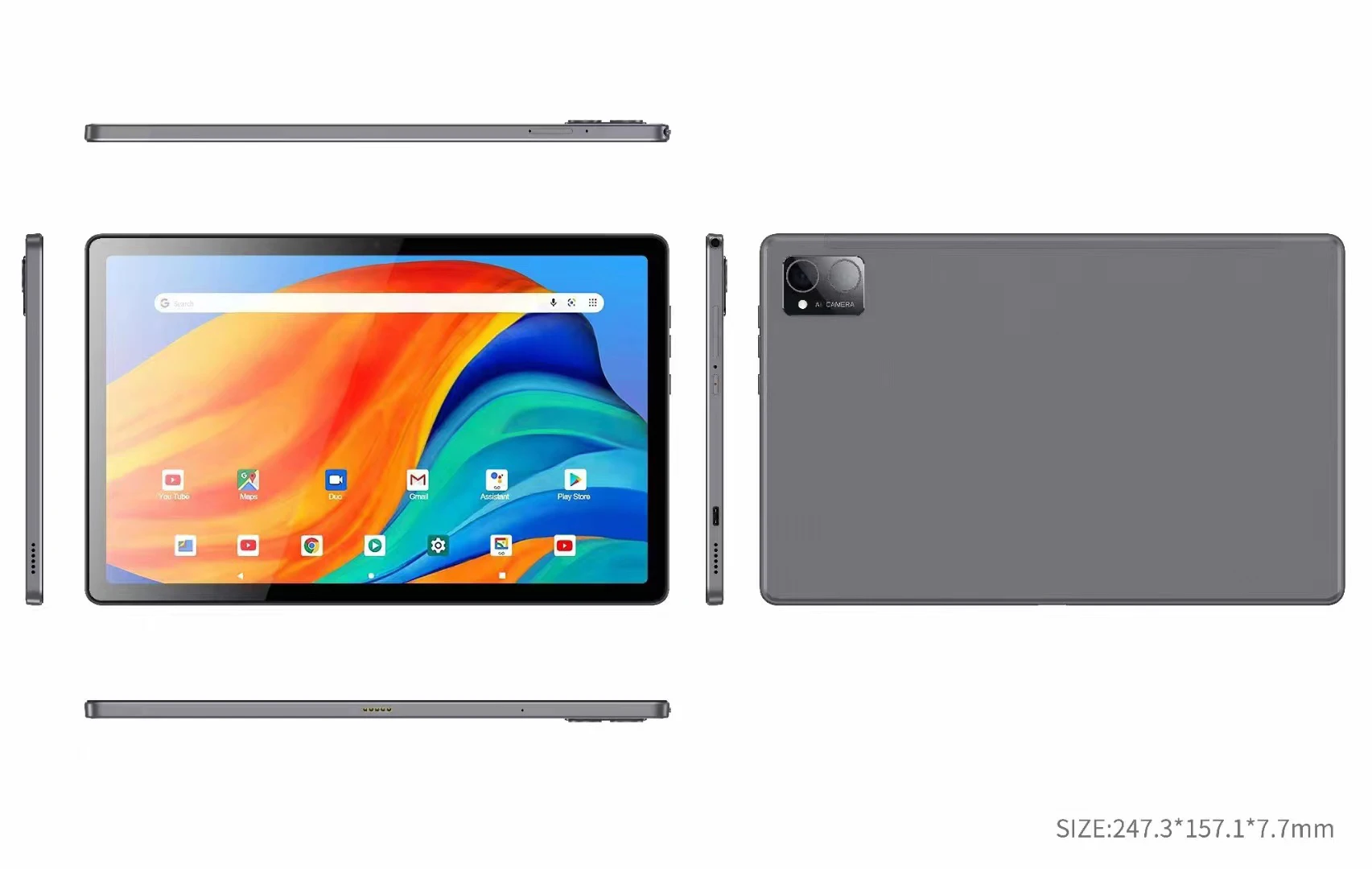 6GB RAM 256GB SSD high speed 10.4' learning tablet android 2K Full HD Gaming 5G WIFI Dual sim card PC