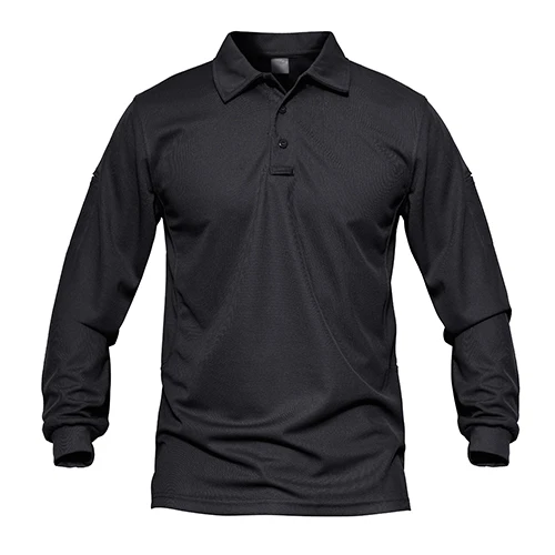Mens Tactical Shirts Work Polos Summer Quick Dry T-shirts Long Sleeve Lightweight Pique Jersey Golf Shirt Tops