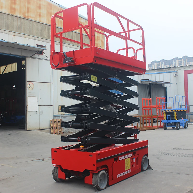 6M 8M 10M 12M Mobile Load Weight 45Kg Lift Platform Elevator Mid Rise Scissor Lift