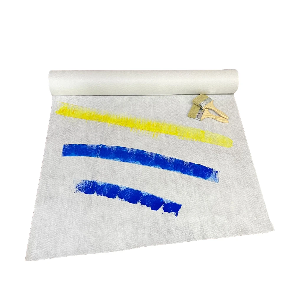 Wholesales Pe Coated Needle Punched Non Woven Fabric Fleece Blanket Waterproof Painter Cover Fleece For Protective Floor