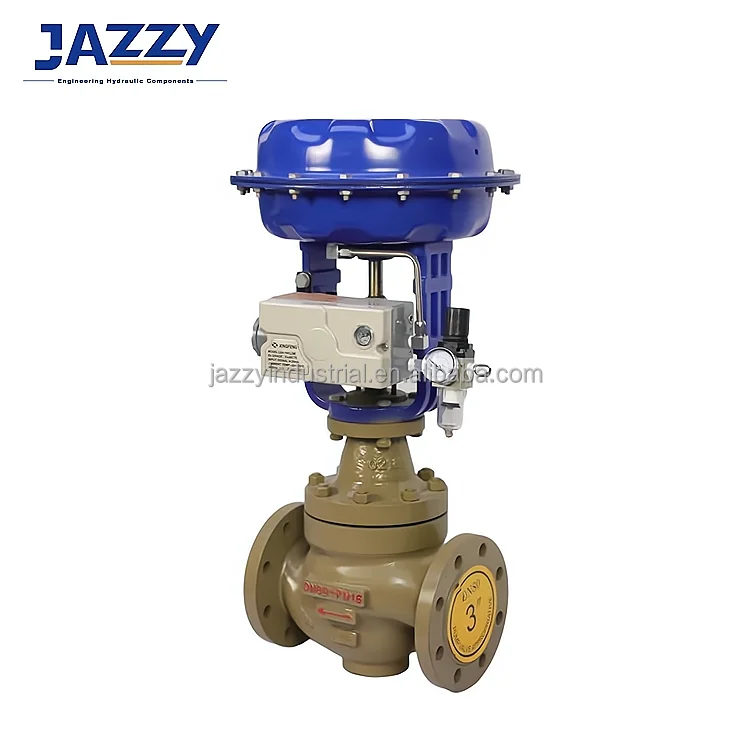 JAZZY DIN Bellows Globe Valve Long Type Non-Rising Pneumatic Diaphragm Single Seat Adjusting Valve Bellows seal Globe Valve