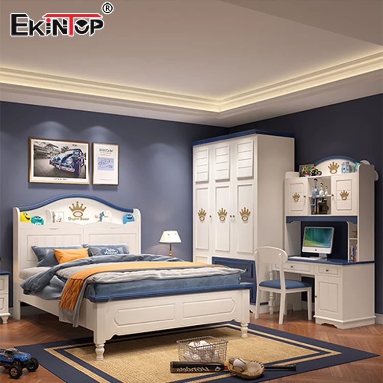 Ekintop Kid Bed Room Furniture Cartoon Wooden Children Design