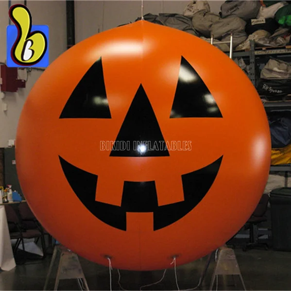 Giant Halloween Decoration Inflatable Pumpkin Round Helium Balloon