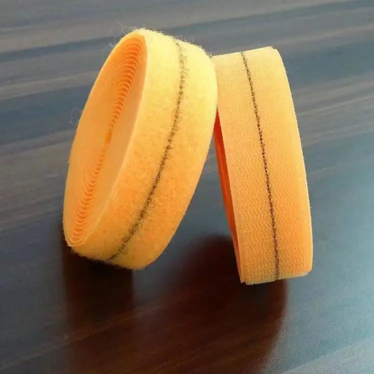 high quality Silver fiber EMF shielding hook and loop conductive velcro