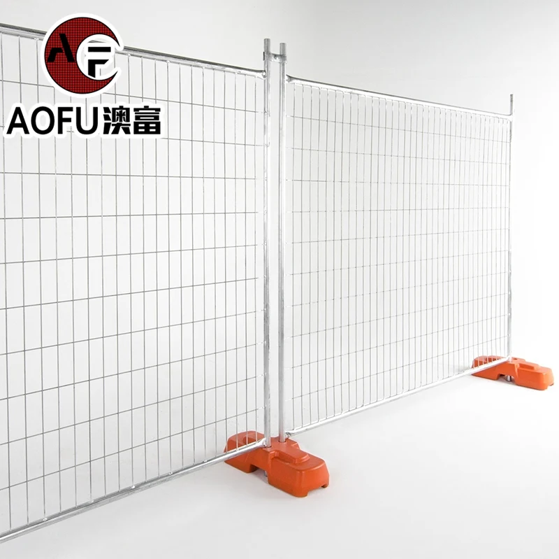 High Quality 6 feet x10feet Australia Temporary fence Customized Hot Dipped Galvanized Powder Coated and portable Security Fence