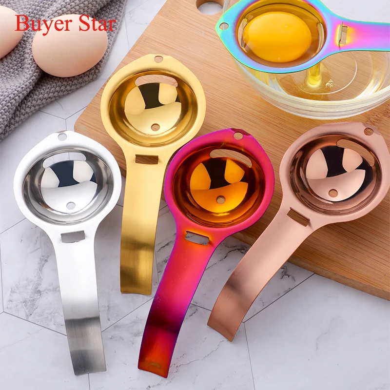 Stainless Steel 304 Colored Egg Yolk Divider Tools Convenient Egg Yolk Separator
