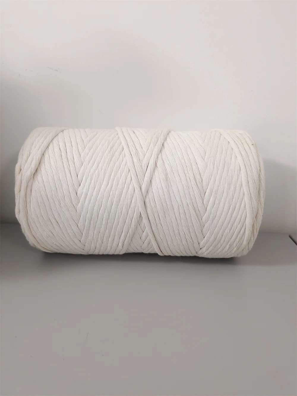 Diy hot sale macrame cord bulk recycled  4mm colorful single strand macrame cord cotton ropes