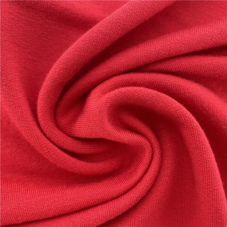 Shaoxing Supply 100 rayon viscose spandex single jersey brushed knitted fabric for t-shirt and sweatshirt